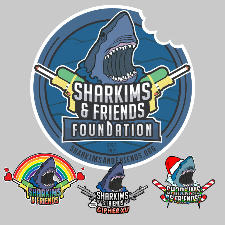 Shark logos variations